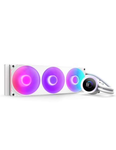 NZXT Kraken Plus 360 RGB Procesador Sistema de refrigeración líquida todo en uno Blanco 1 pieza(s)