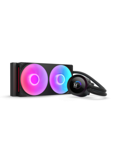NZXT KRAKEN 240 RGB V2 - 240MM AIO LIQUID COOLER W/ 1.54IN. DISPLAY & & RGB CORE FAN ENTRY VERSION (BLACK)