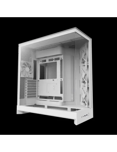 CAJA NZXT H9 FLOW (2025) DUAL-CHAMBER MID-TOWER CASE - ALL WHITE
