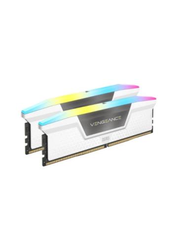 MEMORIA CORSAIR DDR5 32GB 2X16GB PC6400 VENGEANCE RGB BLANCA CMH32GX5M2B6400Z36W