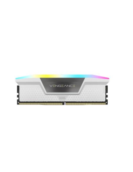 MEMORIA CORSAIR DDR5 32GB 2X16GB PC6400 VENGEANCE RGB BLANCA CMH32GX5M2B6400Z36W