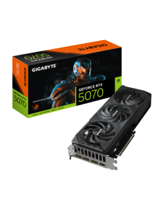GIGABYTE GeForce RTX 5070 WINDFORCE SFF 12G Tarjeta gráfica - 12 GB GDDR7, 192 bits, PCI-E 5.0, Frecuencia del núcleo 2512 MHz, 