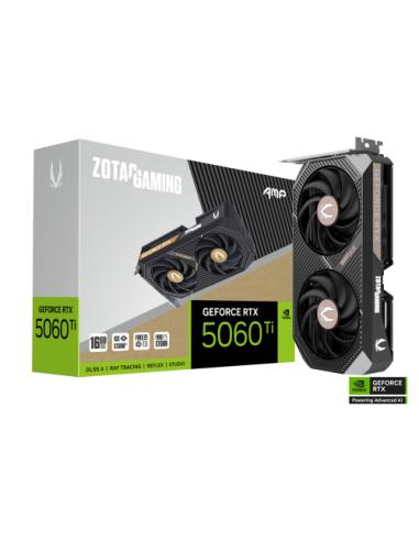 VGA ZOTAC RTX 5060 TI 16GB AMP,NV,RTX5060TI,16GB,GDDR7,128BIT,1HDMI+3DP,2 VENTILADORES (ZT-B50620F-10M)