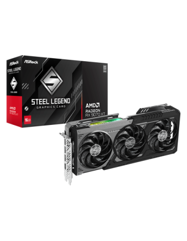 Asrock Radeon RX 9070 XT Steel Legend Dark AMD 16 GB GDDR6