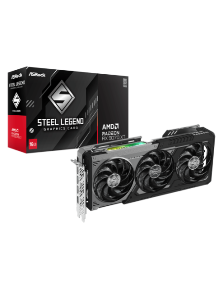 Asrock Radeon RX 9070 XT Steel Legend Dark AMD 16 GB GDDR6