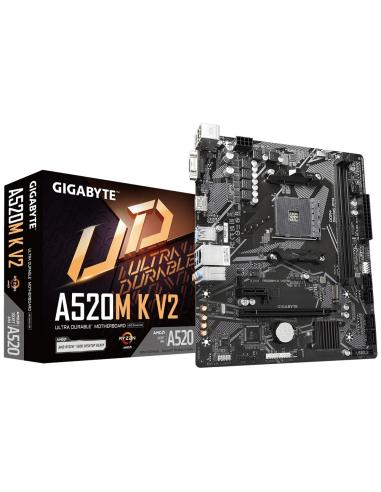 PB AMD SAM4 GIGABYTE A520M K V2 2XDDR4 PCIE 4SATA HDMI VGA 4USB32 4USB2 M2 MATX