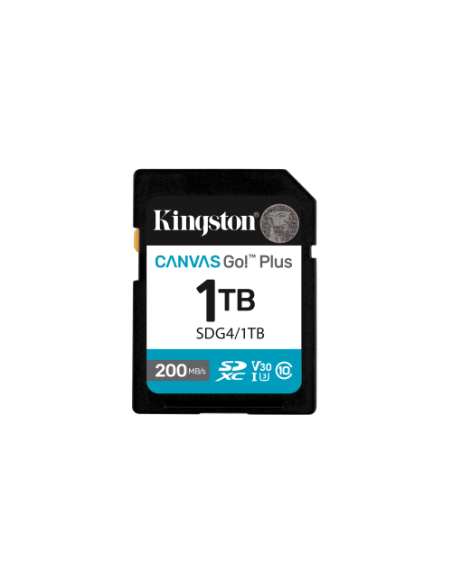 Kingston Technology 1TB SDXC Canvas Go Plus Gen4 200MB/s C10 UHS-I U3 V30