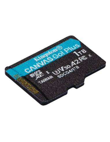 Kingston Technology Tarjeta microSDXC Canvas Go Plus Gen4 de 1 TB, 200 MB/s, A2 U3 V30 y adaptador