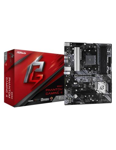 PB AMD SAM4 ASROCK B550 PHANTOM GAMING4 4DDR4 6SATA3 PCIE 2USB3.2 M2 HDMI ATX