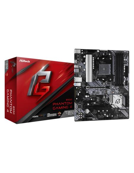 PB AMD SAM4 ASROCK B550 PHANTOM GAMING4 4DDR4 6SATA3 PCIE 2USB3.2 M2 HDMI ATX