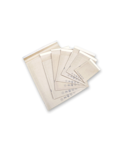 CAJA 100 BOLSAS ECO AIR BAG ACOLCHADA BICAPA Nº 14 KRAFT AUTOADHESIVO MEDIDA INTERIOR 180X265 MM SAM 146293
