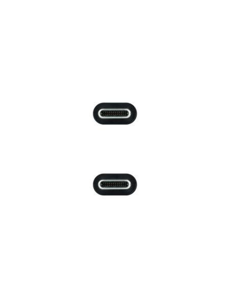 Nanocable Cable USB 3.2 Gen2x2 20Gbps 5A/100W 4K/60Hz USB-C/M-USB-C/M, Negro, 3 m