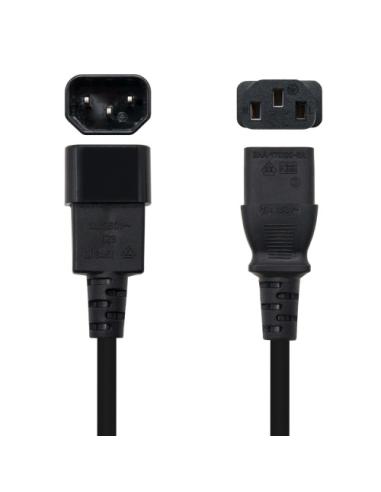 Nanocable Cable alimentación CPU, C13/H-C14/M, negro, 3.0m
