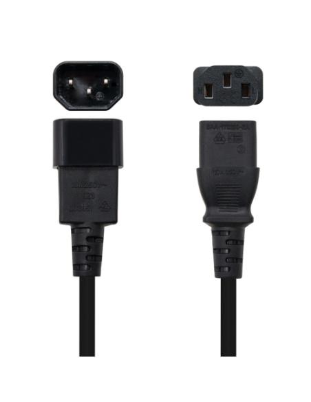Nanocable Cable alimentación CPU, C13/H-C14/M, negro, 3.0m
