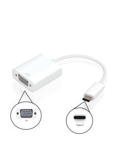 ADAPTADOR EWENT USB 3.1 TIPO C A VGA HEMBRA / FULLHD 1080P / EW-139500-001-N-P / EC1050
