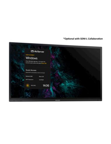 Sharp PN-LA652 Panel plano interactivo 165,1 cm (65") LCD 450 cd / m² 4K Ultra HD Negro Pantalla táctil