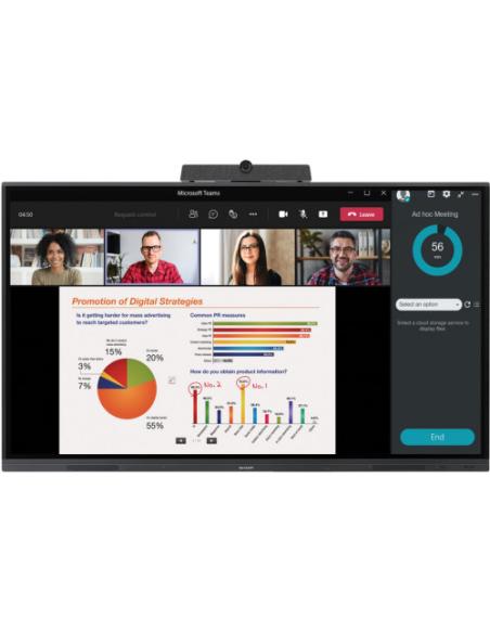 Sharp PN-L652B 165,1 cm (65") 3840 x 2160 Pixeles LCD Negro