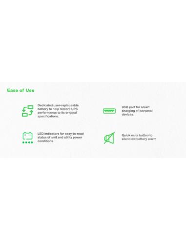 APC BE500G2-GR sistema de alimentación ininterrumpida (UPS) En espera (Fuera de línea) o Standby (Offline) 0,5 kVA 300 W