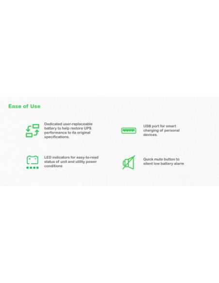 APC BE500G2-GR sistema de alimentación ininterrumpida (UPS) En espera (Fuera de línea) o Standby (Offline) 0,5 kVA 300 W
