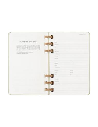 AGENDA 12M 2026 ESPIRAL ACADEMICA L (13 X 21 CM) KIWI TAPA DURA MOLESKINE DHSPK5212AMWH3Y26