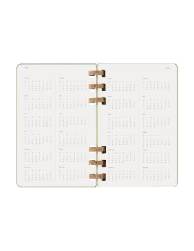 AGENDA 12M 2026 ESPIRAL ACADEMICA L (13 X 21 CM) KIWI TAPA DURA MOLESKINE DHSPK5212AMWH3Y26