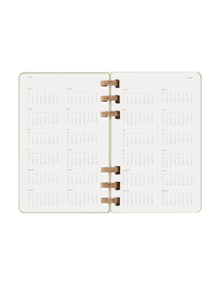 AGENDA 12M 2026 ESPIRAL ACADEMICA L (13 X 21 CM) KIWI TAPA DURA MOLESKINE DHSPK5212AMWH3Y26