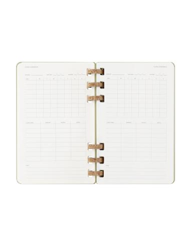 AGENDA 12M 2026 ESPIRAL ACADEMICA L (13 X 21 CM) KIWI TAPA DURA MOLESKINE DHSPK5212AMWH3Y26