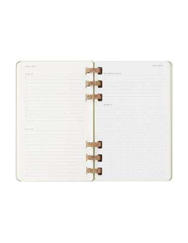 AGENDA 12M 2026 ESPIRAL ACADEMICA L (13 X 21 CM) KIWI TAPA DURA MOLESKINE DHSPK5212AMWH3Y26