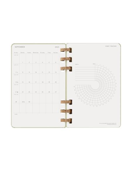 AGENDA 12M 2026 ESPIRAL ACADEMICA L (13 X 21 CM) KIWI TAPA DURA MOLESKINE DHSPK5212AMWH3Y26