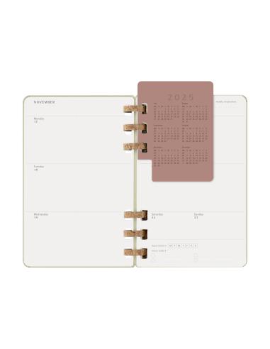 AGENDA 12M 2026 ESPIRAL ACADEMICA L (13 X 21 CM) KIWI TAPA DURA MOLESKINE DHSPK5212AMWH3Y26