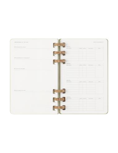 AGENDA 12M 2026 ESPIRAL ACADEMICA L (13 X 21 CM) KIWI TAPA DURA MOLESKINE DHSPK5212AMWH3Y26