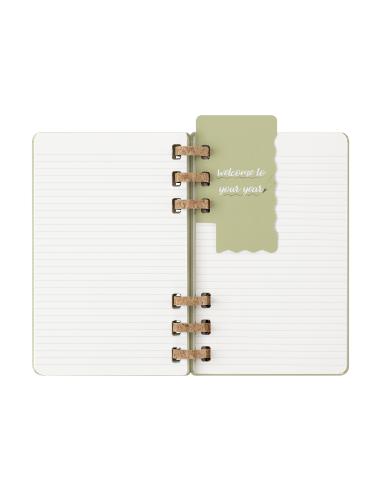 AGENDA 12M 2026 ESPIRAL ACADEMICA L (13 X 21 CM) KIWI TAPA DURA MOLESKINE DHSPK5212AMWH3Y26