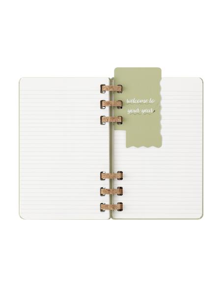 AGENDA 12M 2026 ESPIRAL ACADEMICA L (13 X 21 CM) KIWI TAPA DURA MOLESKINE DHSPK5212AMWH3Y26