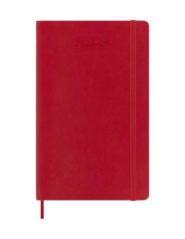 AGENDA 18M 2025-2026 SEMANAL L (13 X 21 CM) ROJO TAPA BLANDA MOLESKINE DSF218WN3Y26