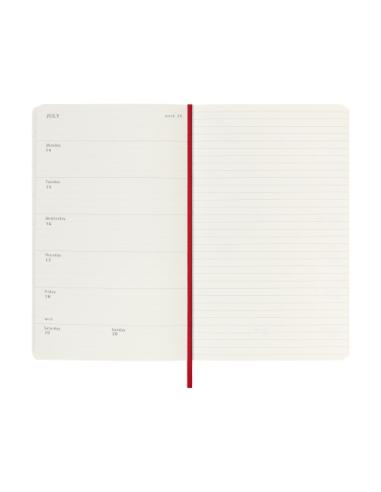 AGENDA 18M 2025-2026 SEMANAL L (13 X 21 CM) ROJO TAPA BLANDA MOLESKINE DSF218WN3Y26