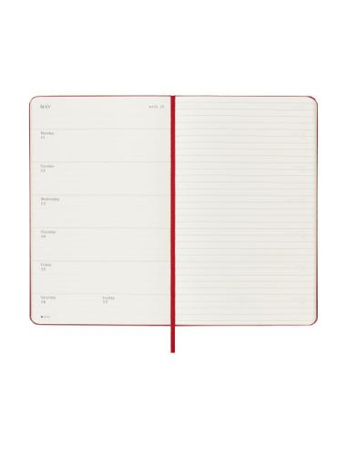 AGENDA 18M 2025-2026 SEMANAL L (13 X 21 CM) ROJO TAPA DURA MOLESKINE DHF218WN3Y26