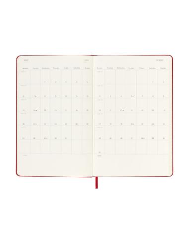 AGENDA 18M 2025-2026 SEMANAL L (13 X 21 CM) ROJO TAPA DURA MOLESKINE DHF218WN3Y26