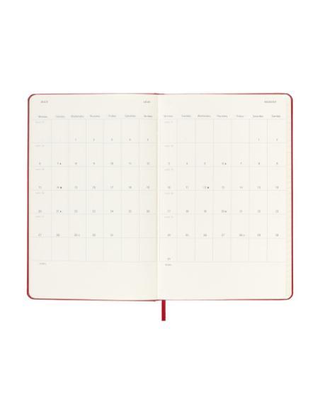 AGENDA 18M 2025-2026 SEMANAL L (13 X 21 CM) ROJO TAPA DURA MOLESKINE DHF218WN3Y26