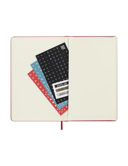AGENDA 18M 2025-2026 SEMANAL L (13 X 21 CM) ROJO TAPA DURA MOLESKINE DHF218WN3Y26