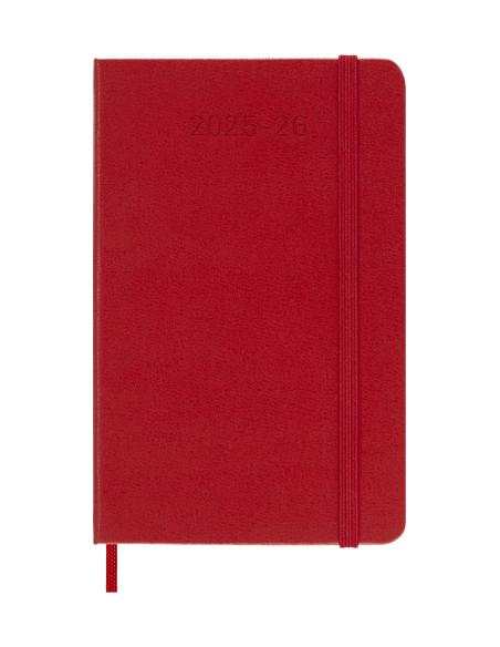AGENDA 18M 2025-2026 SEMANAL P (9 X 14 CM) ROJO TAPA DURA MOLESKINE DHF218WN2Y26
