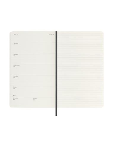 AGENDA 18M 2025-2026 SEMANAL L (13 X 21 CM) NEGRA TAPA BLANDA MOLESKINE DSB18WN3Y26