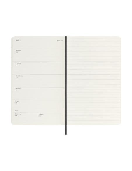AGENDA 18M 2025-2026 SEMANAL L (13 X 21 CM) NEGRA TAPA BLANDA MOLESKINE DSB18WN3Y26