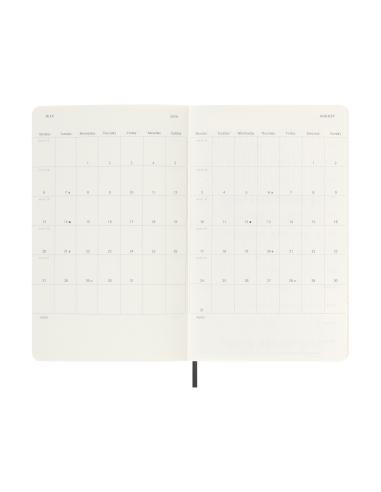 AGENDA 18M 2025-2026 SEMANAL L (13 X 21 CM) NEGRA TAPA BLANDA MOLESKINE DSB18WN3Y26