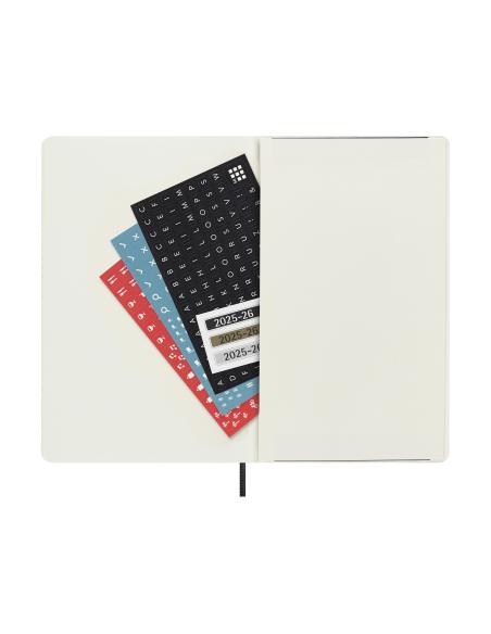 AGENDA 18M 2025-2026 SEMANAL L (13 X 21 CM) NEGRA TAPA BLANDA MOLESKINE DSB18WN3Y26