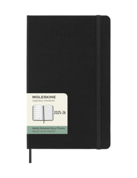 AGENDA 18M 2025-2026 SEMANAL L (13 X 21 CM) NEGRA TAPA DURA MOLESKINE DHB18WN3Y26