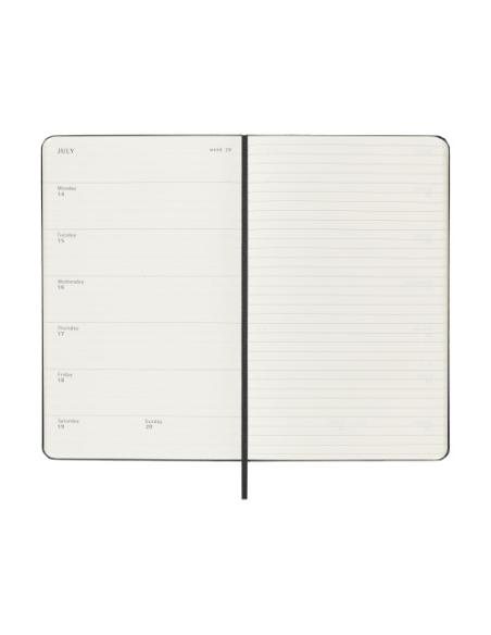 AGENDA 18M 2025-2026 SEMANAL L (13 X 21 CM) NEGRA TAPA DURA MOLESKINE DHB18WN3Y26