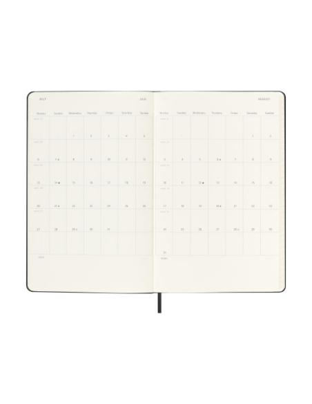 AGENDA 18M 2025-2026 SEMANAL L (13 X 21 CM) NEGRA TAPA DURA MOLESKINE DHB18WN3Y26