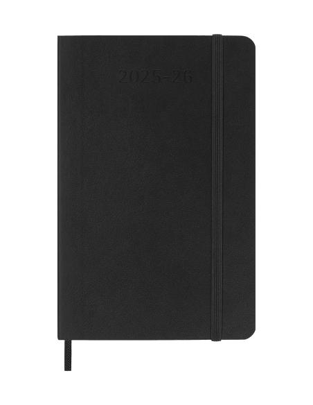 AGENDA 18M 2025-2026 SEMANAL P (9 X 14 CM) NEGRA TAPA BLANDA MOLESKINE DSB18WN2Y26