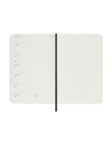 AGENDA 18M 2025-2026 SEMANAL P (9 X 14 CM) NEGRA TAPA BLANDA MOLESKINE DSB18WN2Y26