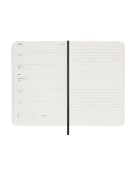 AGENDA 18M 2025-2026 SEMANAL P (9 X 14 CM) NEGRA TAPA BLANDA MOLESKINE DSB18WN2Y26